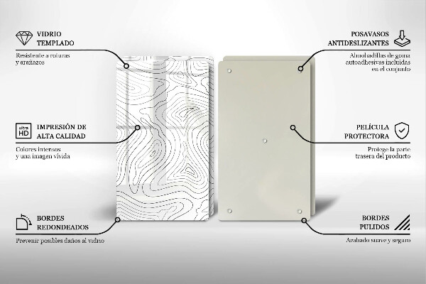 Placă sticla protectie aragaz Forme abstracte