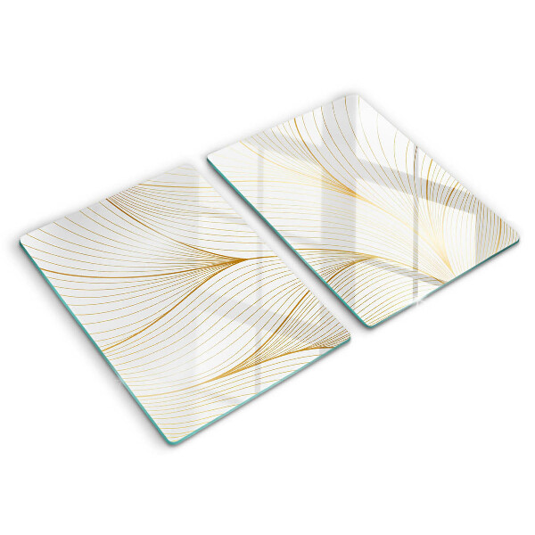 Placă sticla protectie aragaz Model de linii moderne