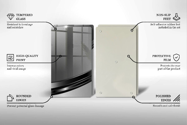 Placă sticla protectie aragaz Abstracția metalului