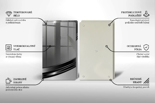 Placă sticla protectie aragaz Abstracția metalului