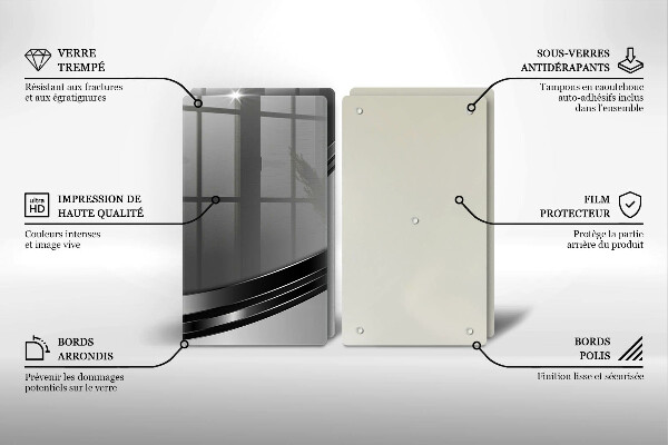 Placă sticla protectie aragaz Abstracția metalului