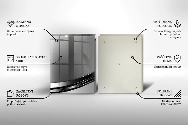 Placă sticla protectie aragaz Abstracția metalului