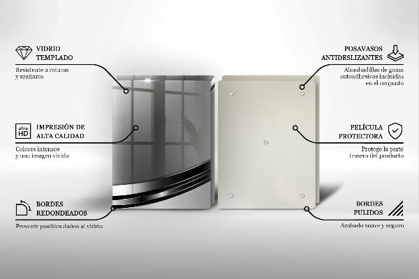 Placă sticla protectie aragaz Abstracția metalului