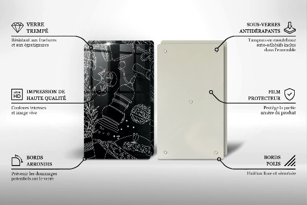 Placă sticla protectie aragaz Accesorii pentru bucatarie
