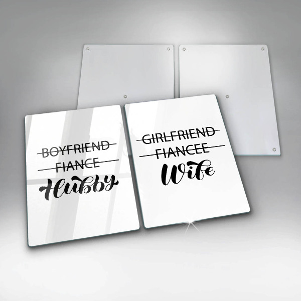 Placă din sticla protectie perete Inscripție propoziție model