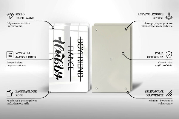 Placă din sticla protectie perete Inscripție propoziție model