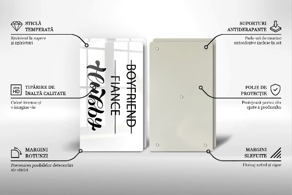 Placă din sticla protectie perete Inscripție propoziție model