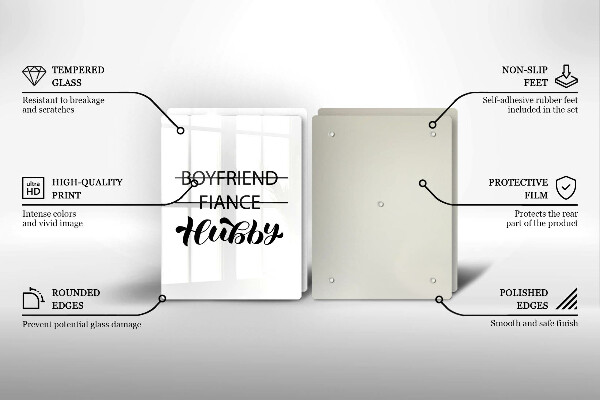 Placă din sticla protectie perete Inscripție propoziție model