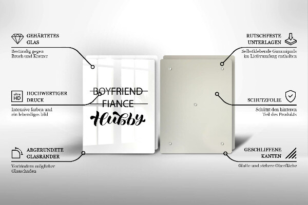 Placă din sticla protectie perete Inscripție propoziție model