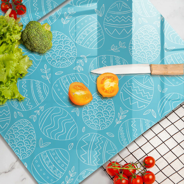 Placă sticla protectie aragaz Tema pastelui