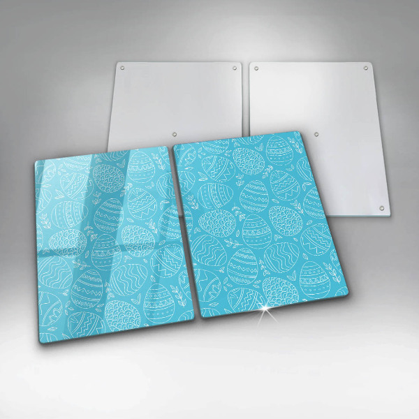 Placă sticla protectie aragaz Tema pastelui