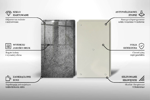 Placă sticla protectie aragaz Textura de piatră de beton