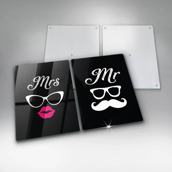 Placă din sticla protectie perete Mrs mr