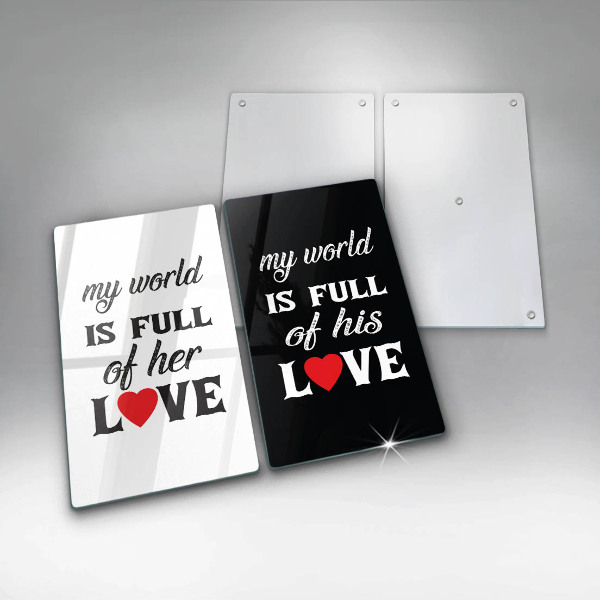 Placă din sticla protectie perete Inscripție propoziție