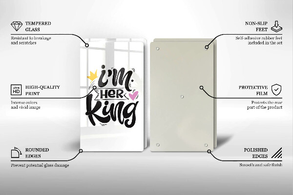 Placă din sticla protectie perete Inscripție propoziție