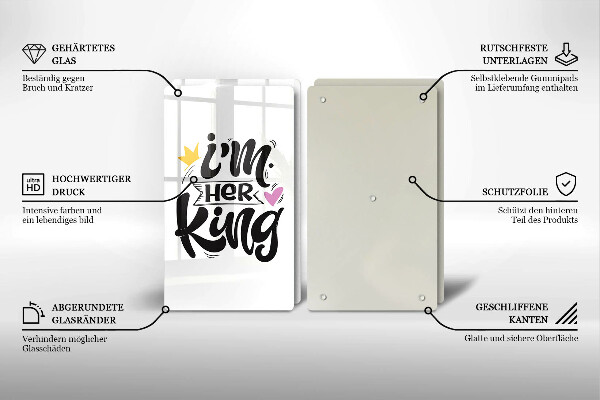 Placă din sticla protectie perete Inscripție propoziție