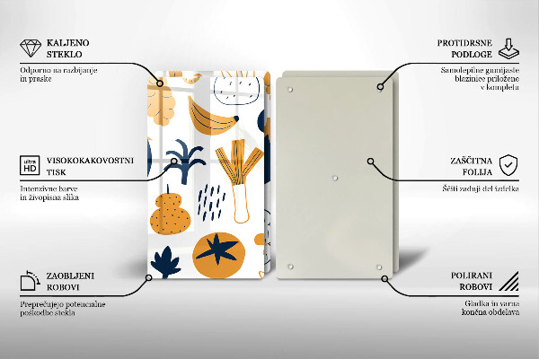 Placă sticla protectie aragaz Ilustrație alimentară