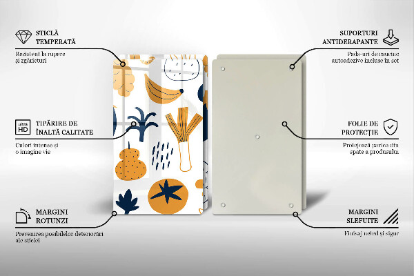 Placă sticla protectie aragaz Ilustrație alimentară