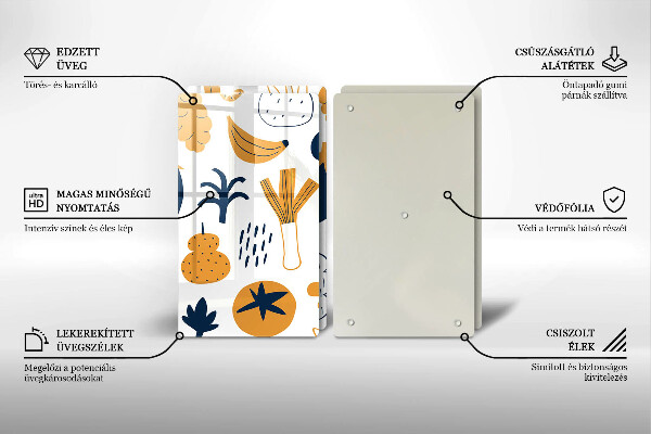 Placă sticla protectie aragaz Ilustrație alimentară