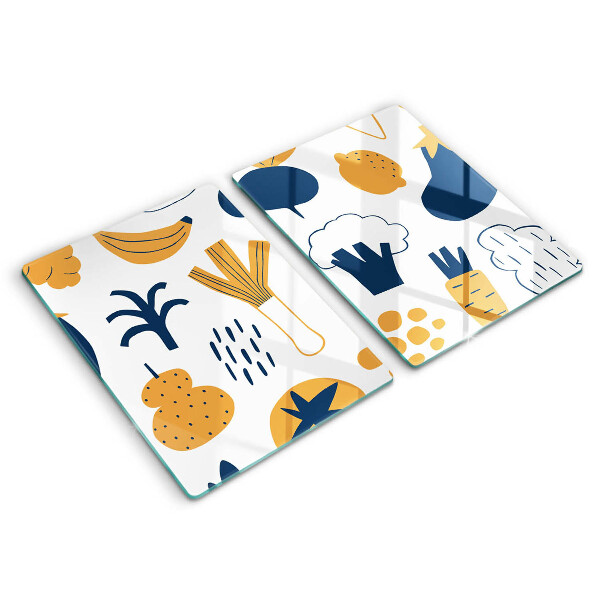 Placă sticla protectie aragaz Ilustrație alimentară