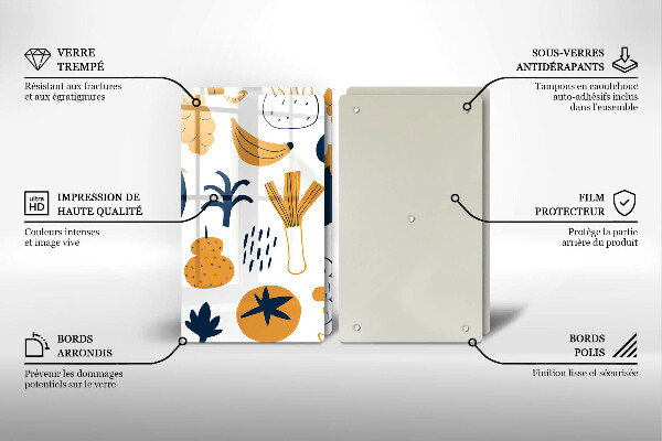 Placă sticla protectie aragaz Ilustrație alimentară