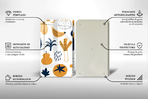 Placă sticla protectie aragaz Ilustrație alimentară