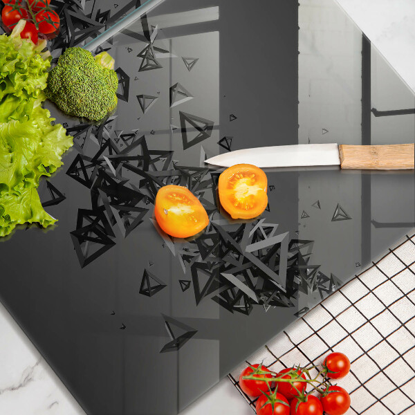 Placă sticla protectie aragaz Forme 3d abstracte