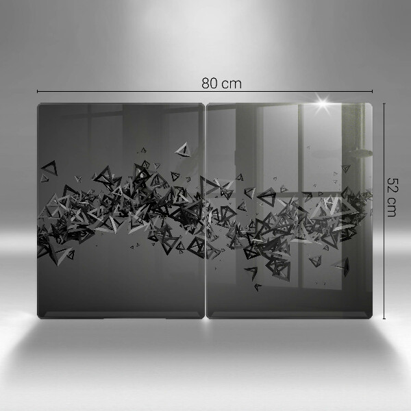 Placă sticla protectie aragaz Forme 3d abstracte