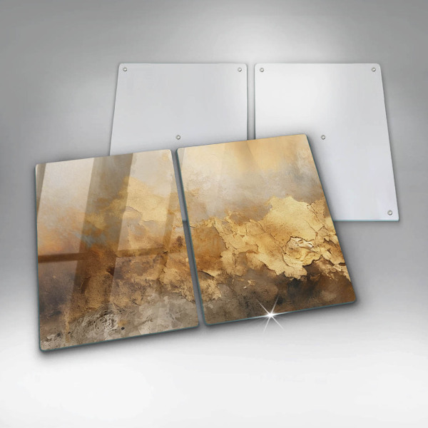 Placă sticla protectie aragaz Textura bogata