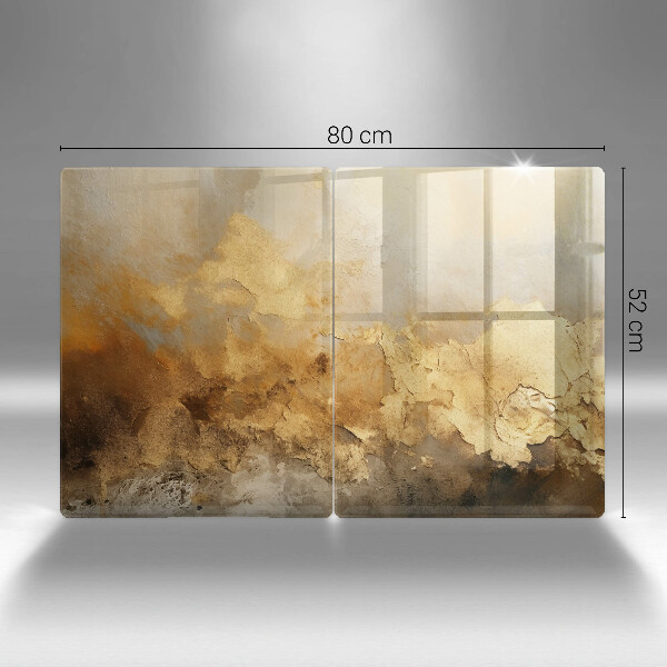 Placă sticla protectie aragaz Textura bogata