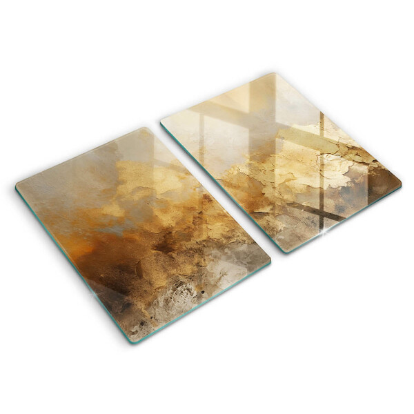 Placă sticla protectie aragaz Textura bogata