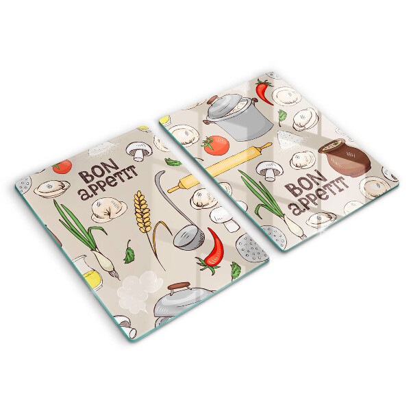 Placă sticla protectie aragaz Ilustrație bucătărie