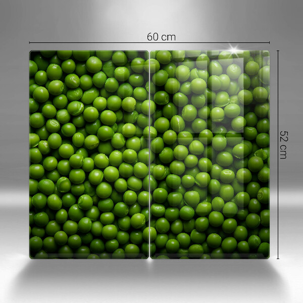 Placă sticla protectie aragaz Fasole verde