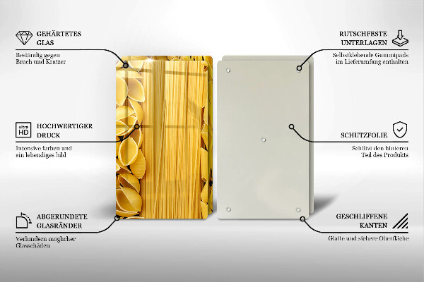 Placă sticla protectie aragaz Paste