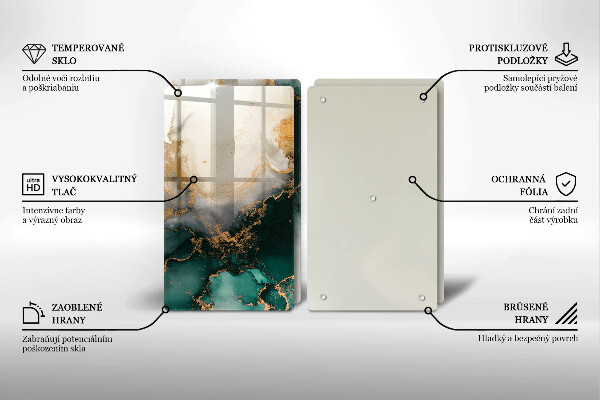 Placa din sticla protectie perete bucatarie Marmură multicoloră