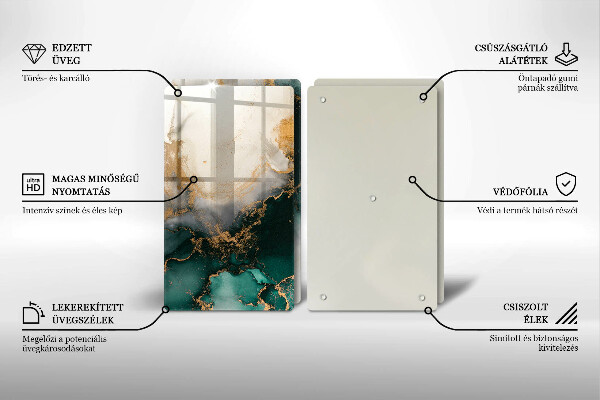 Placa din sticla protectie perete bucatarie Marmură multicoloră