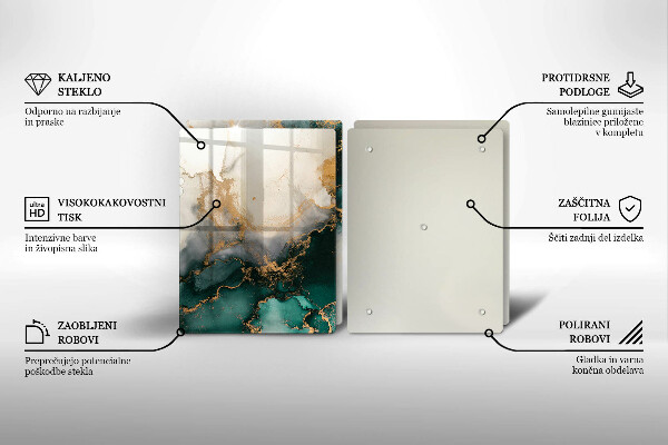 Placa din sticla protectie perete bucatarie Marmură multicoloră