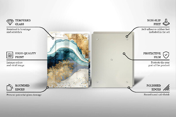 Placa din sticla protectie perete bucatarie Marmură colorată