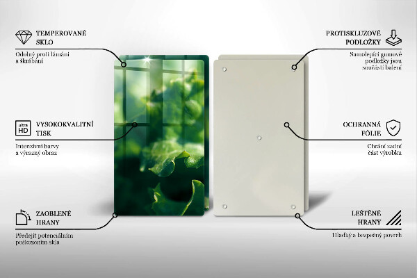 Placa din sticla protectie perete bucatarie Frunze de salata verde