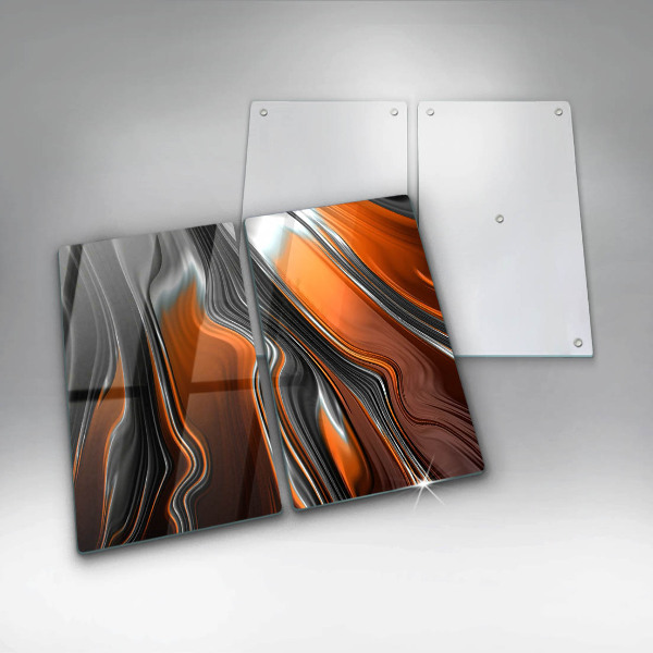 Placa din sticla protectie perete bucatarie Model abstract