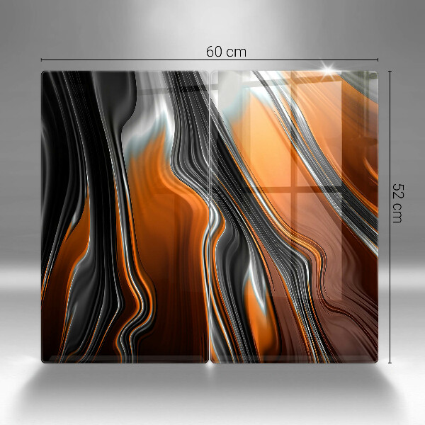 Placa din sticla protectie perete bucatarie Model abstract