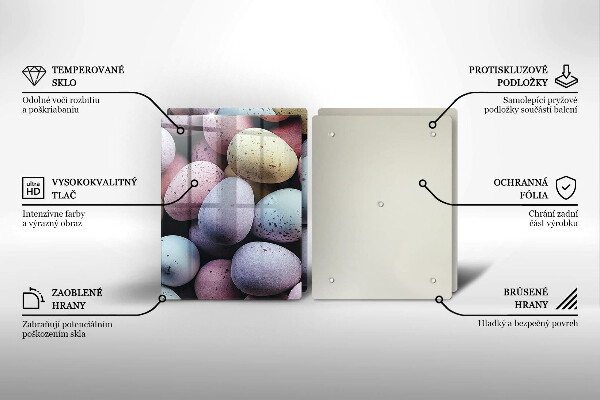 Placa din sticla protectie perete bucatarie Ouă de paște