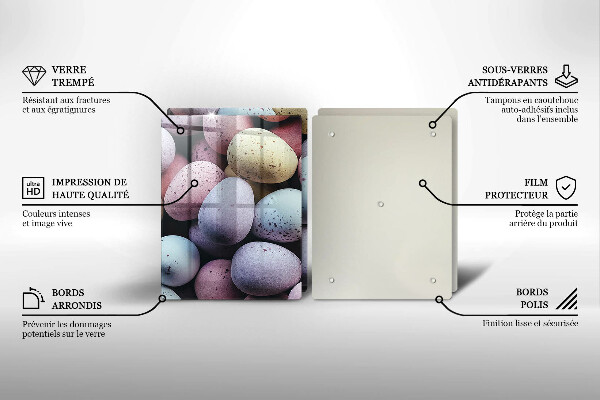 Placa din sticla protectie perete bucatarie Ouă de paște