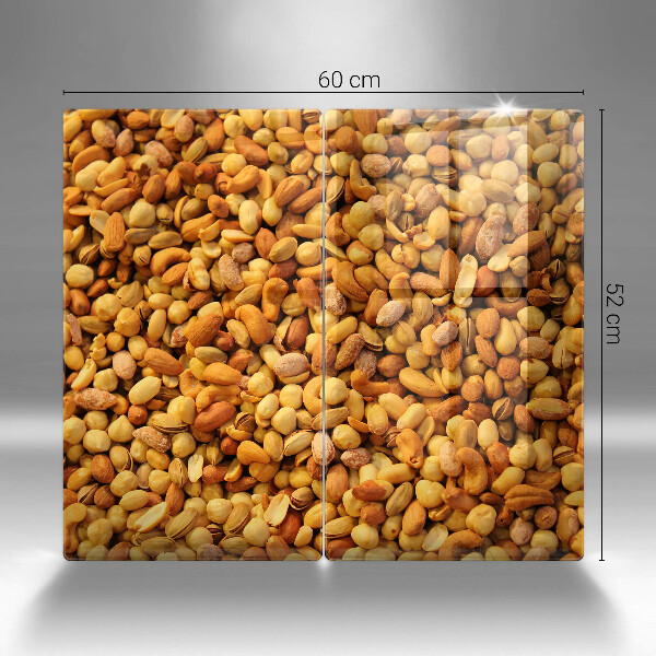 Placa din sticla protectie perete bucatarie Amestecul de nuci