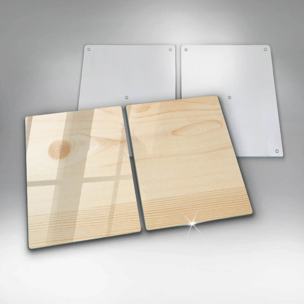 Placa din sticla protectie perete bucatarie Scandura de lemn