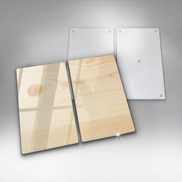 Placa din sticla protectie perete bucatarie Scandura de lemn