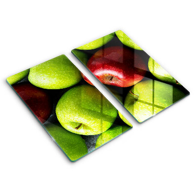Placa din sticla protectie perete bucatarie Mere suculente
