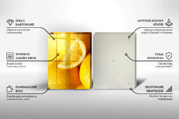 Placa din sticla protectie perete bucatarie Lămâi suculente