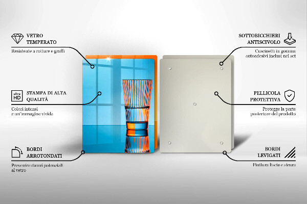 Placa din sticla protectie perete bucatarie Două pahare cu apă