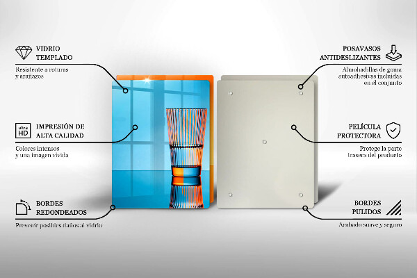 Placa din sticla protectie perete bucatarie Două pahare cu apă